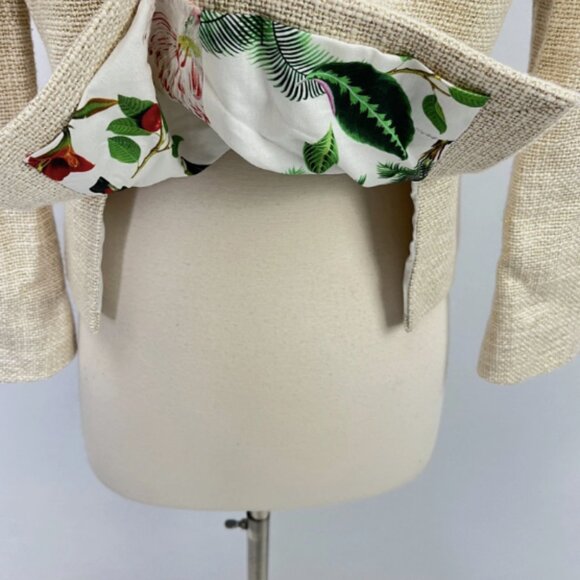 VILAGALLO IT 38 US 8 Faux Pearl Tweed Crop Blazer - Picture 7 of 14